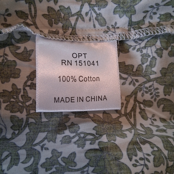O.P.T Moda Didi Dress in Green Floral Size Large NWT - Picture 11 of 12